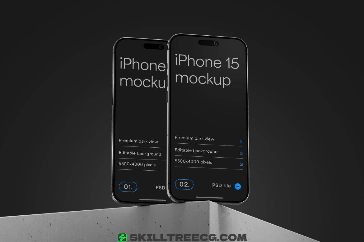 图片[3]-iPhone 15 Pro Mockup Set（786465）-技能树